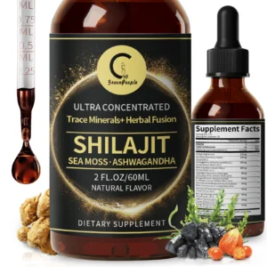 Shilajit Liquid Drops with Sea Moss, Ashwagandha
